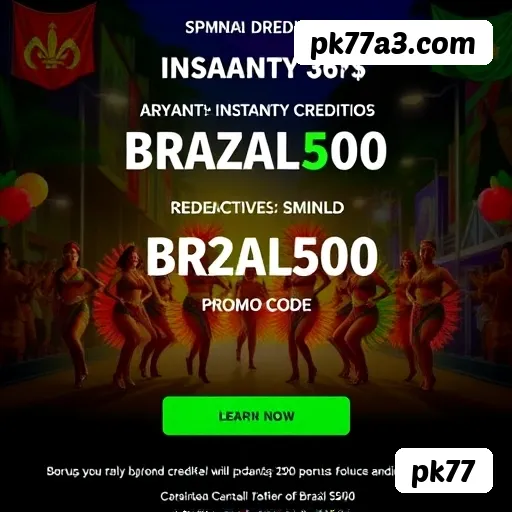 Bônus exclusivos membros VIP pk77